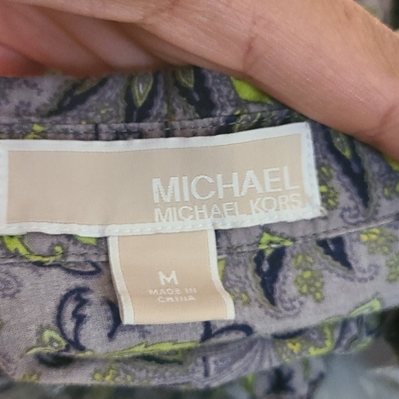 Michael Kors Paisley Print Shirt Medium - Picture 3 of 4